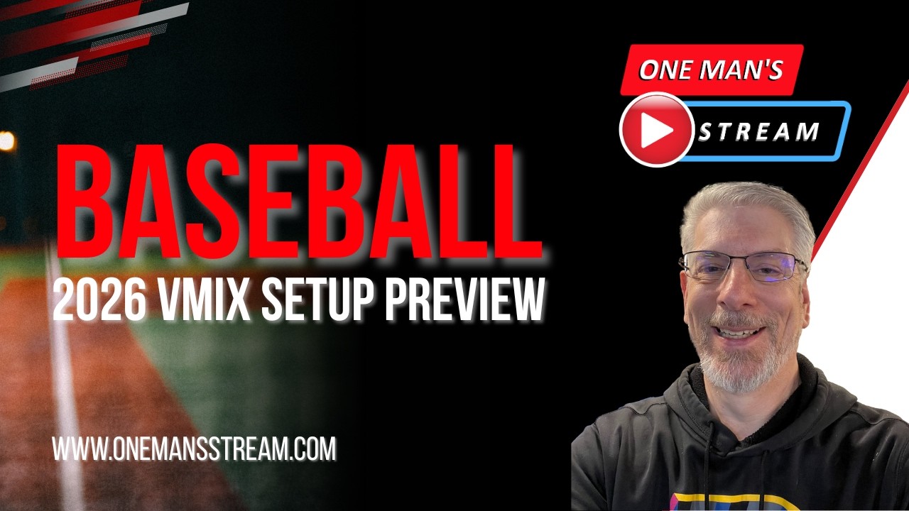 Предварительный обзор настройки vMix для бейсбола 2026 | One Man's Stream EP 138 Учебное пособие ...