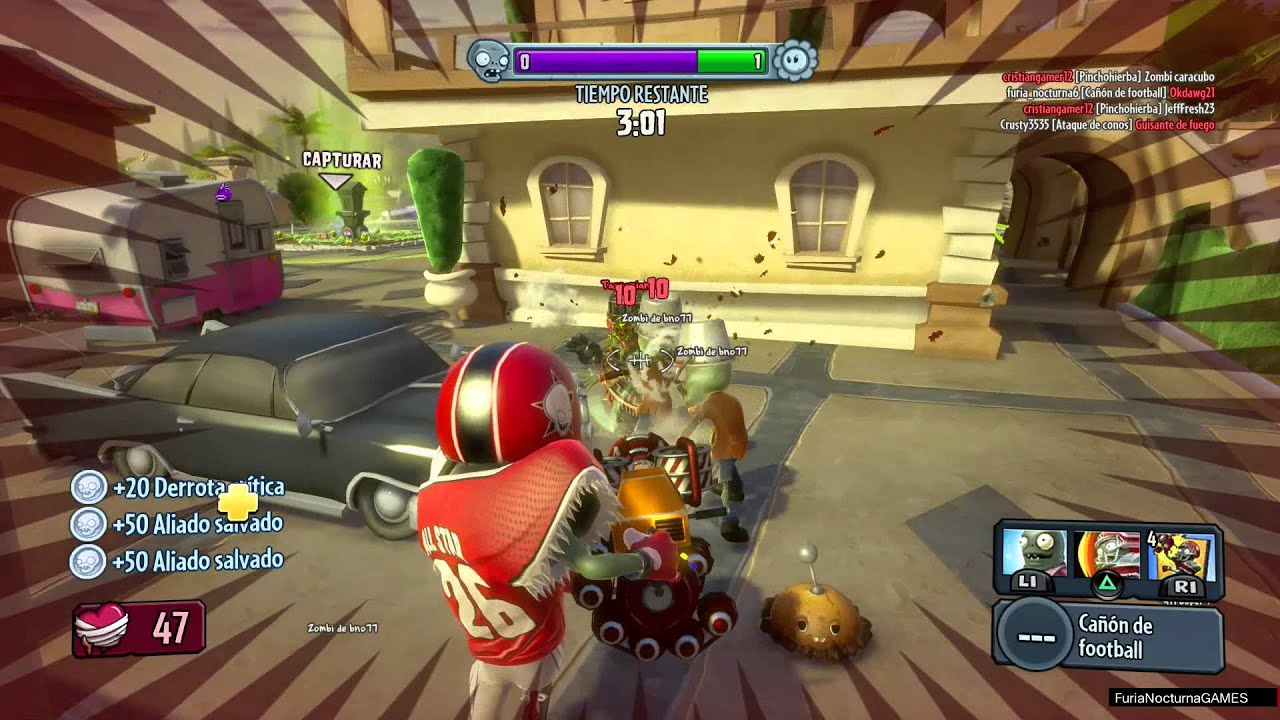 Plantas vs Zombies Garden Warfare Jardines y Cementerios Zombie All-Star día