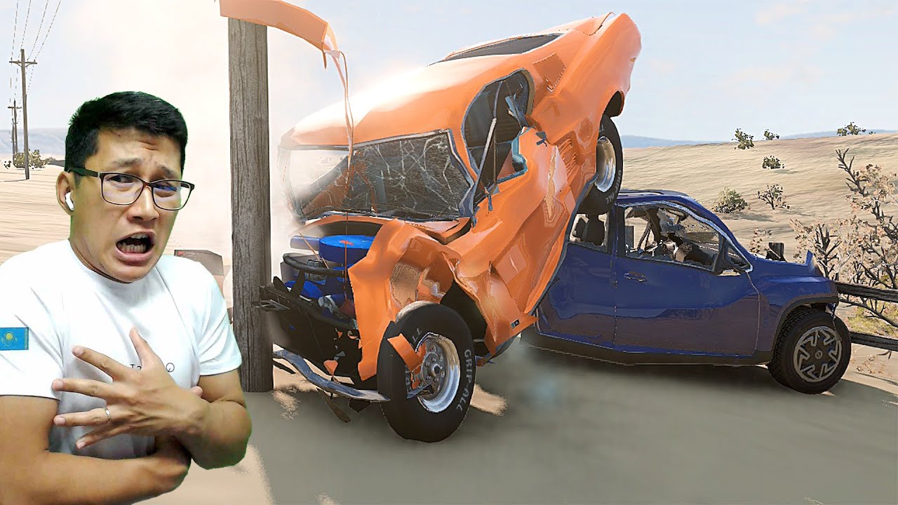 Алматы-Тараз тас жолы, бұндай дтп-ны біріншірет көрдім (BeamNG.drive) #7