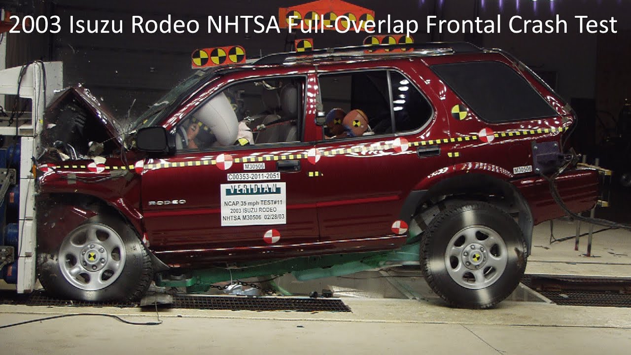 2002-2004 Isuzu Rodeo / Honda Passport NHTSA Full-Overlap Frontal Crash Test