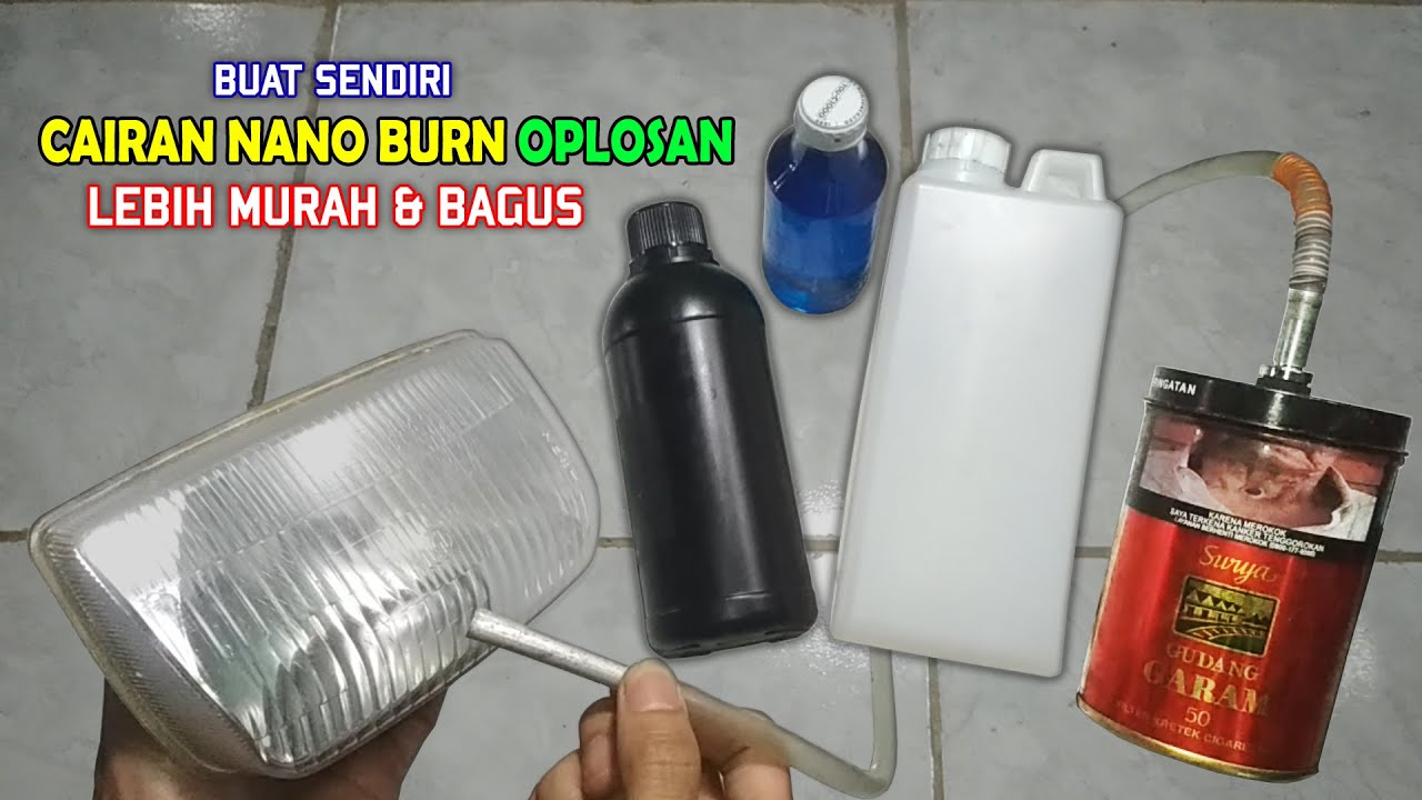 Membuat Cairan Nano Burn Coating Mobil & Motor | Cairan Coating Headlamp Murah & Bagus