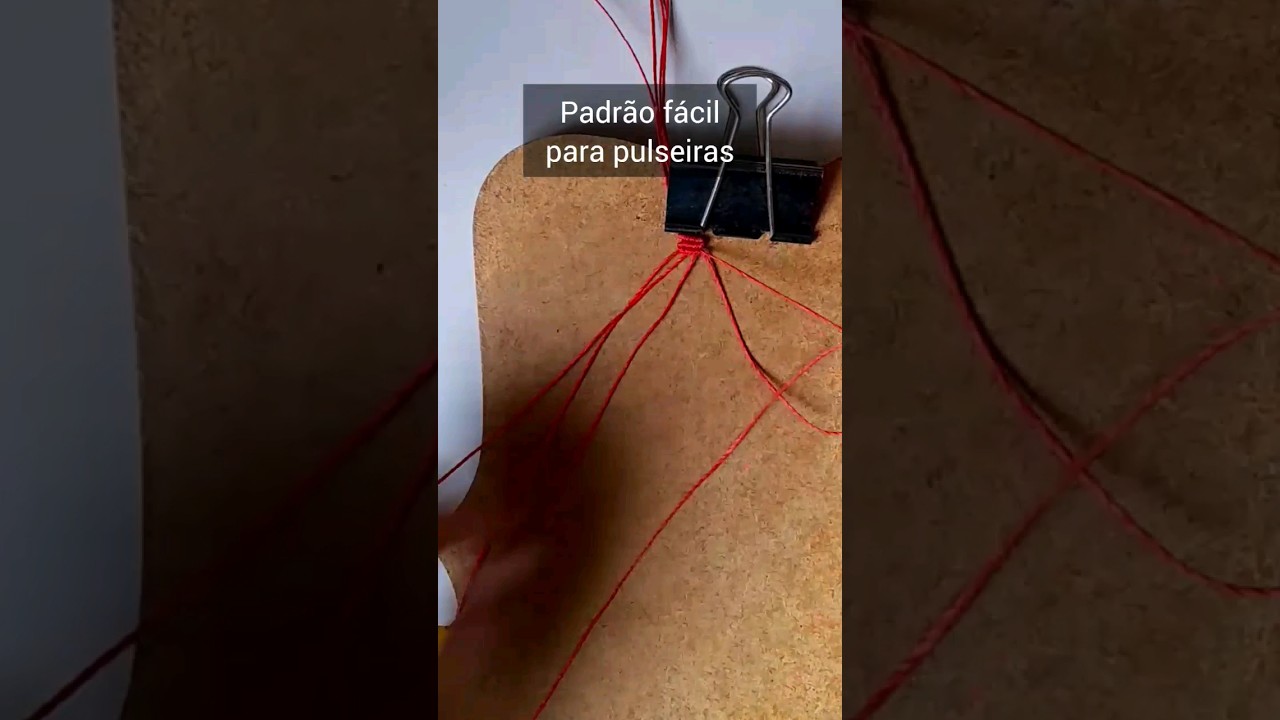 Padrão muito fácil de fazer pulseiras em macrame 