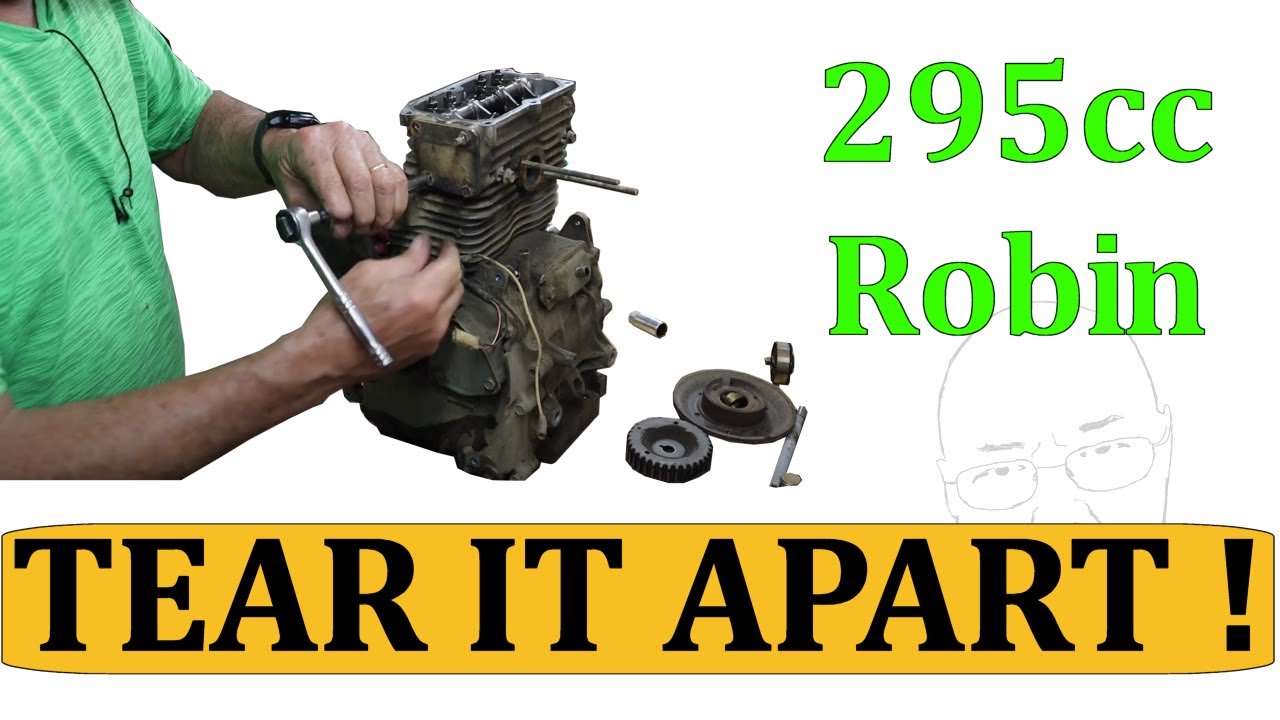Разборка двигателя EZGO TXT 295cc Robin (EH-29C)