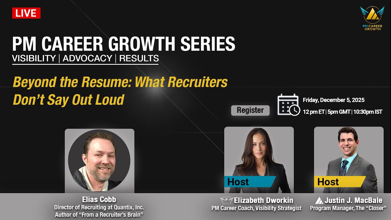PM Career Growth Series, Beyond the Resume: What Recruiters Don&rsquo;t Say 📱