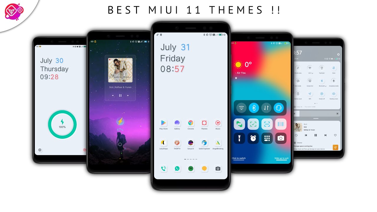 Best MIUI 11 Themes | Top 5 MIUI 11 Themes | MIUI 11 Themes | Minimal MIUI 11 Themes