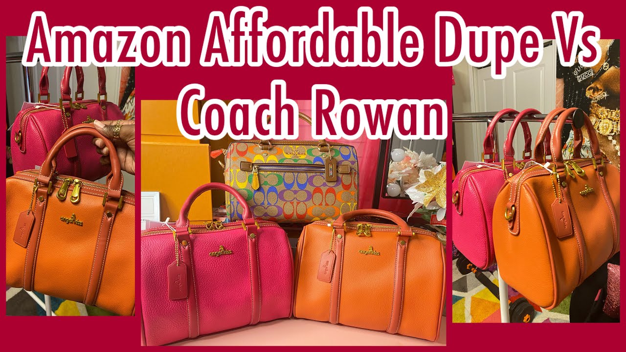 AMAZON AFFORDABLE HANDBAG DUPE ANGEL KISS ! DO YOU REALLY NEED THE COACH ROWAN OR IS IT FOMO!? 