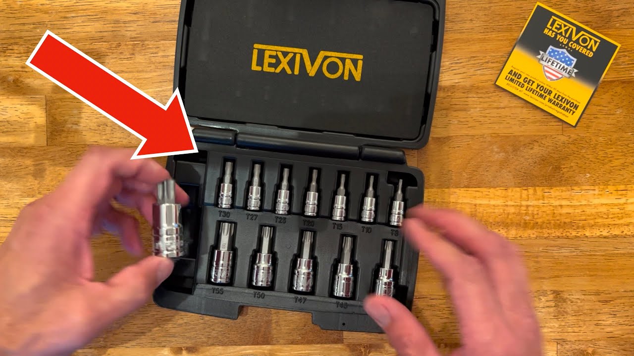 LEXIVON Torx Bit Socket Set FOR ANY JOB!