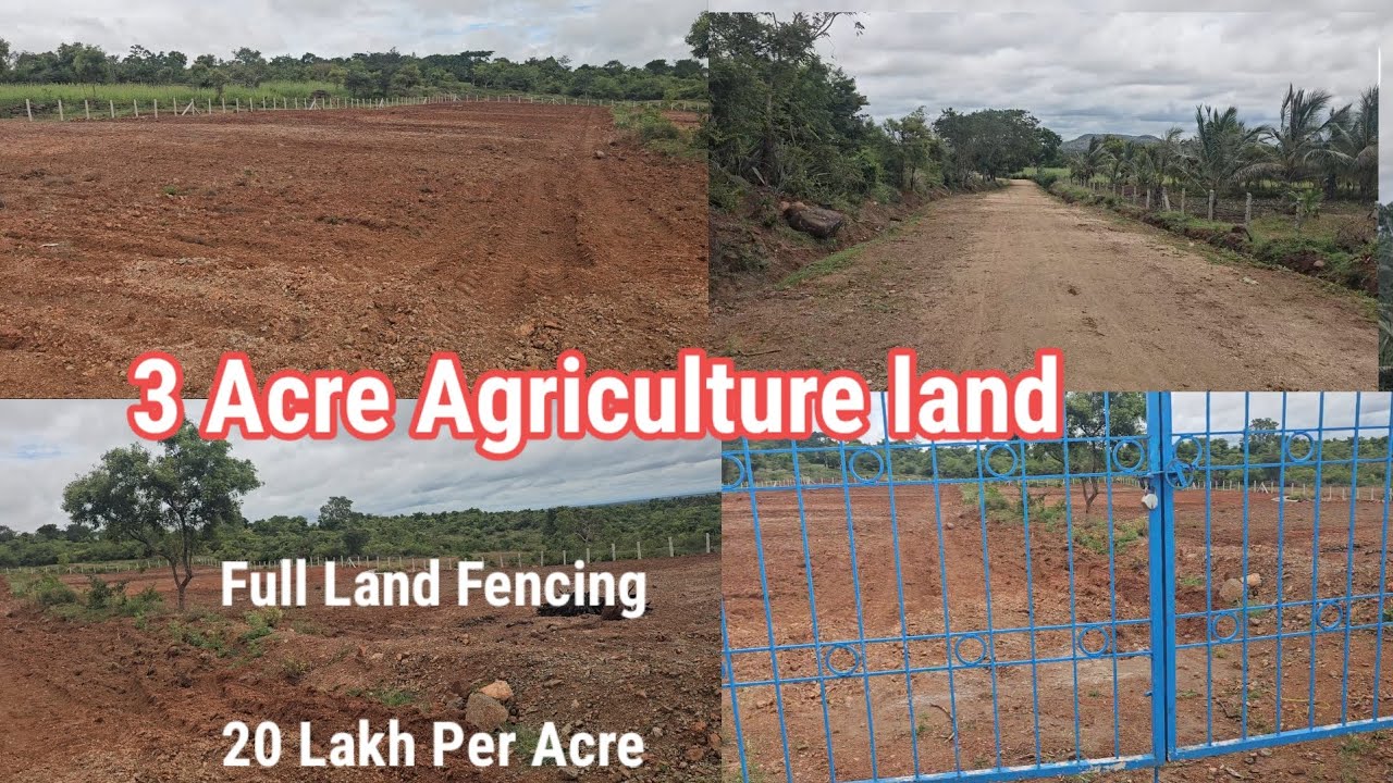 #soldout 3 Acre Agriculture Land for sale full fencing 20 lakh per acre 12km NH 53 km Mysore