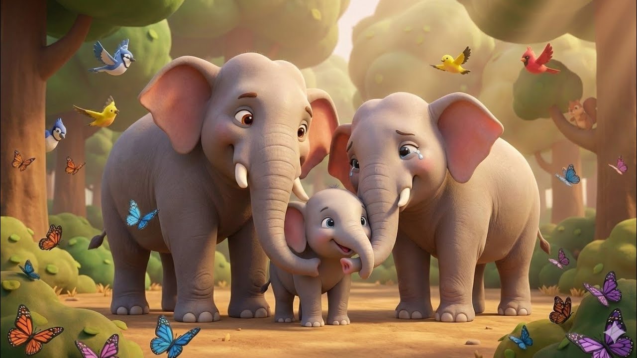 குட்டி யானை அப்புவும் பெற்றோரின் பாசமும் 🐘❤️ |Aathichudi  story in Tamil , kids Moral Story .