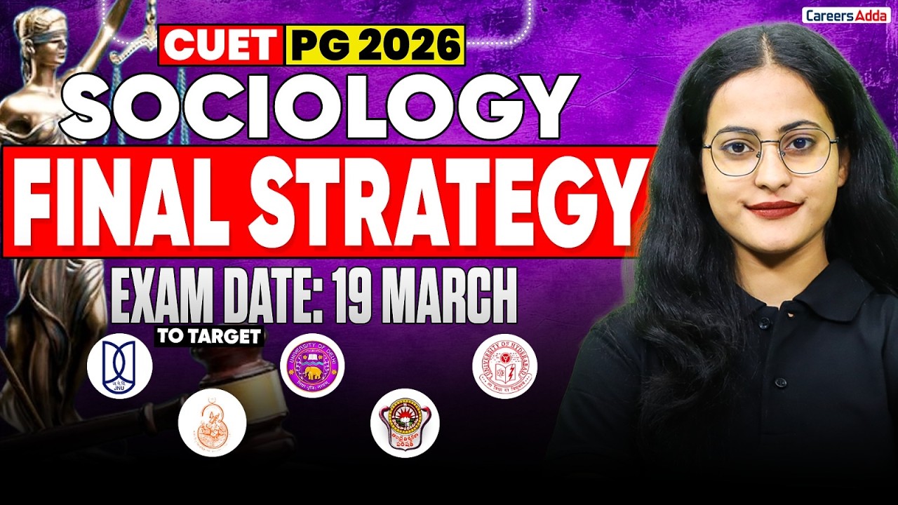 Last Minute Strategy | CUET PG Sociology 2026 | Target JNU/BHU/DU