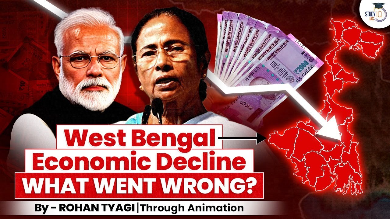 Why West Bengal is Facing an Economic Crisis? NSO Data Reveal Shocking Facts | UPSC GS 1 | StudyIQ