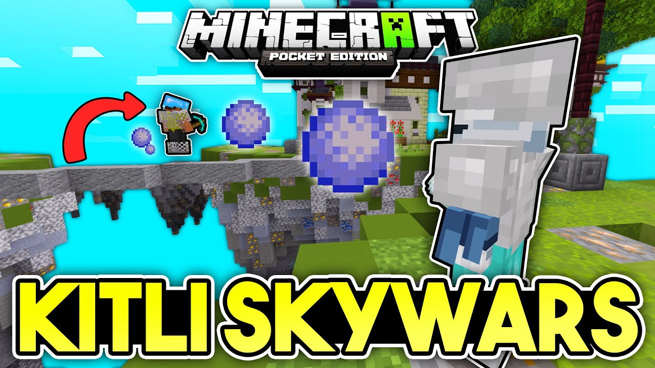YEPYENİ MİNİGAME!! | Kitli SkyWars | Minecraft PE
