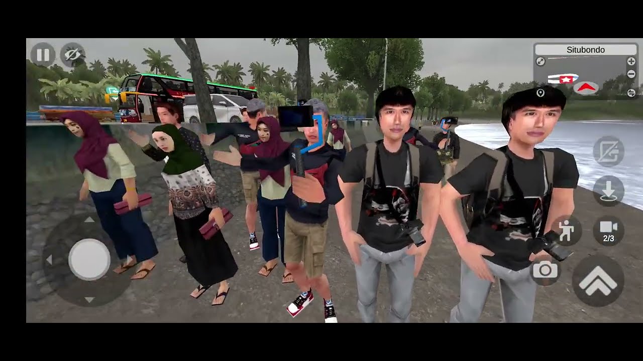 Family Gathering To Pasir Putih Beach|| Bus Simulator Indonesia (Tourist Mode Gameplay Video) 