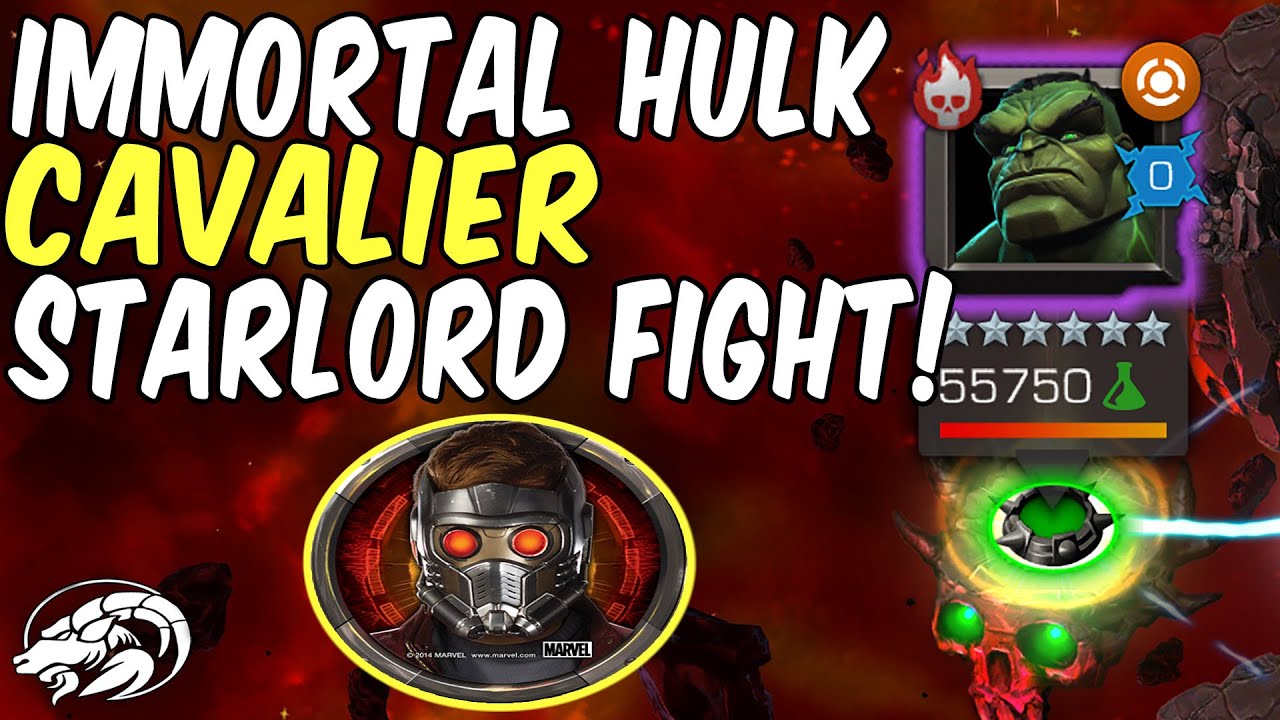 Starlord Solo vs Immortal Hulk Cavalier | Marvel Contest of Champions