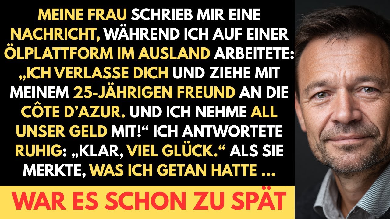 Meine Frau Schrieb, Sie Will Die Scheidung, Nahm Das Geld – Ahnte Aber Nicht, Was Ich Vorhatte.
