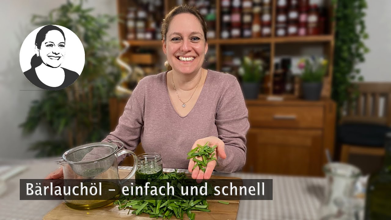 Bärlauchöl einfach und schnell - mit Exkurs in die Welt der Ölausgießer