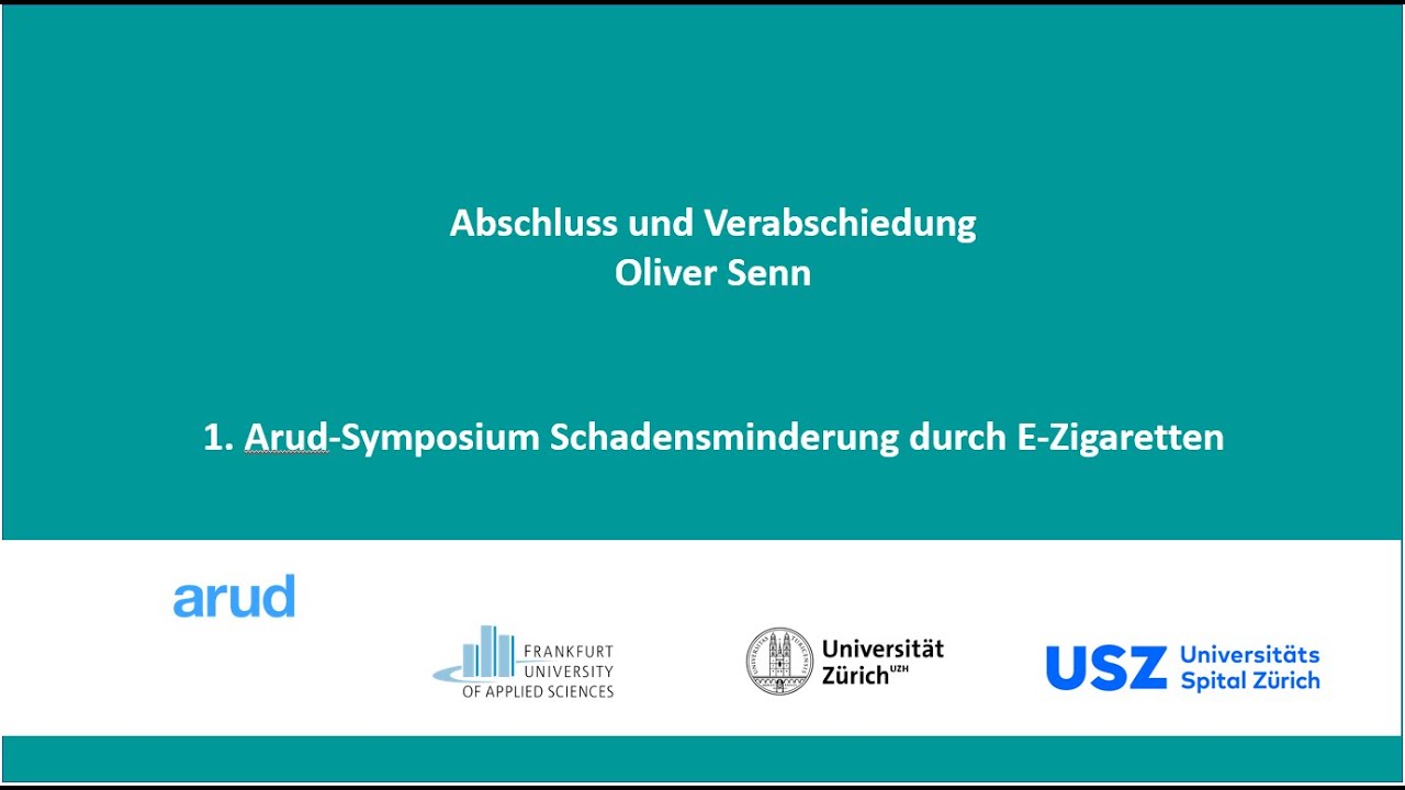 Schadensminderung durch E-Zigaretten &ndash; Teil 8 &ndash; Oliver Senn