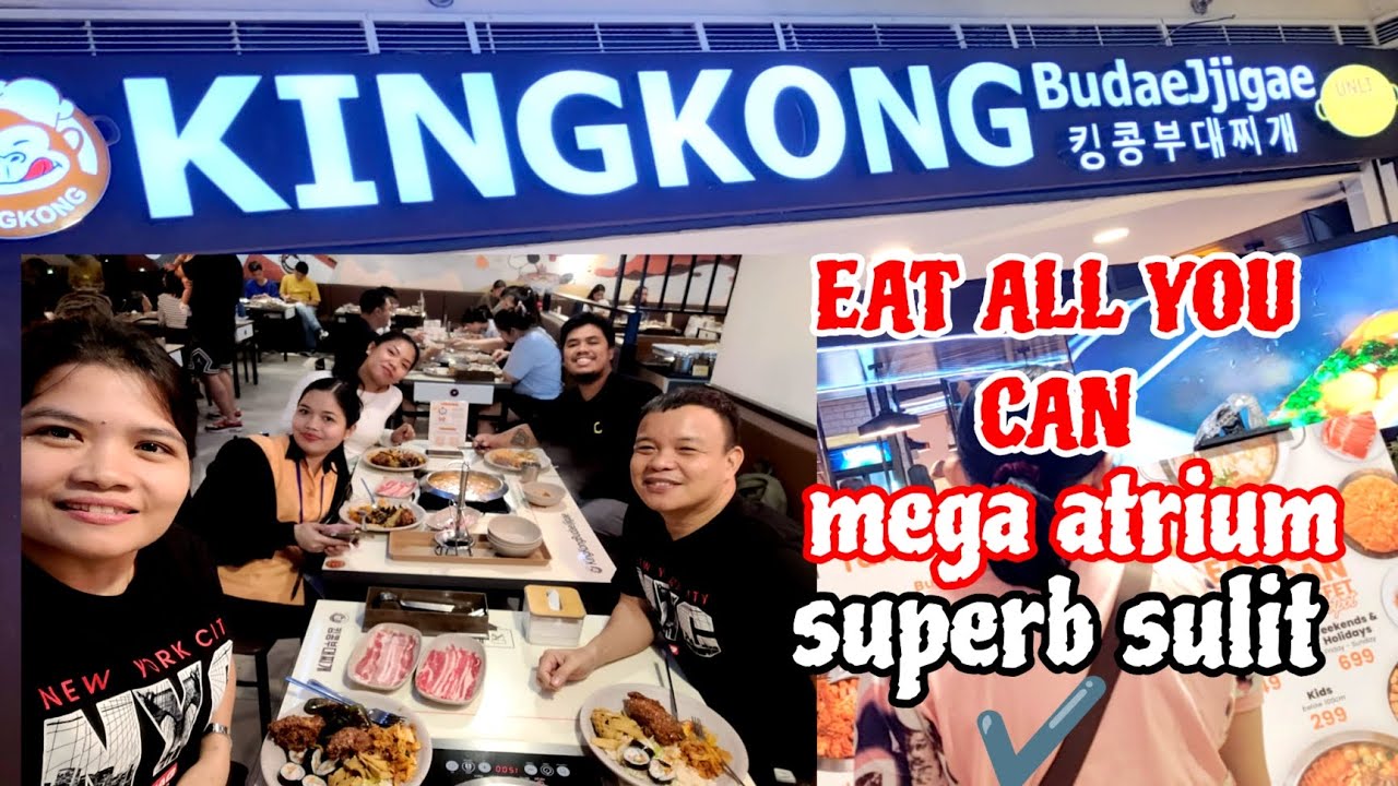 KingKong budaeJjigae eat all you can at mega mall  5+1 free kapag may  birthday