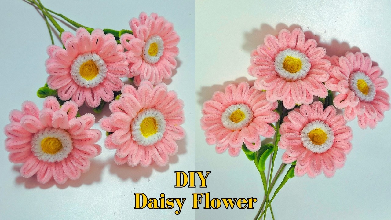 How to Make a Daisy Flower with Pipe Cleaners