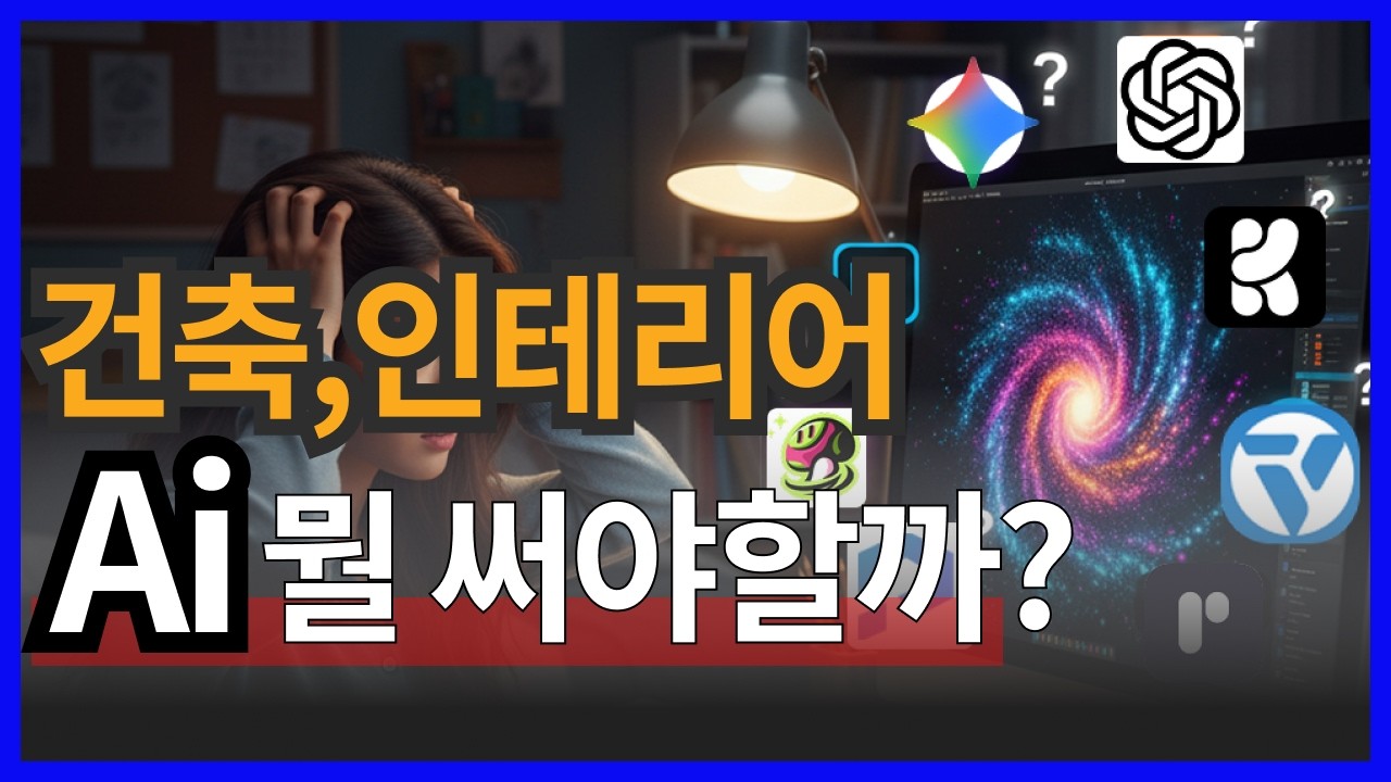 🤔 AI 뭘 써야 할까? 건축,인테리어를 위한 진짜 실무용 AI 툴 총정리!