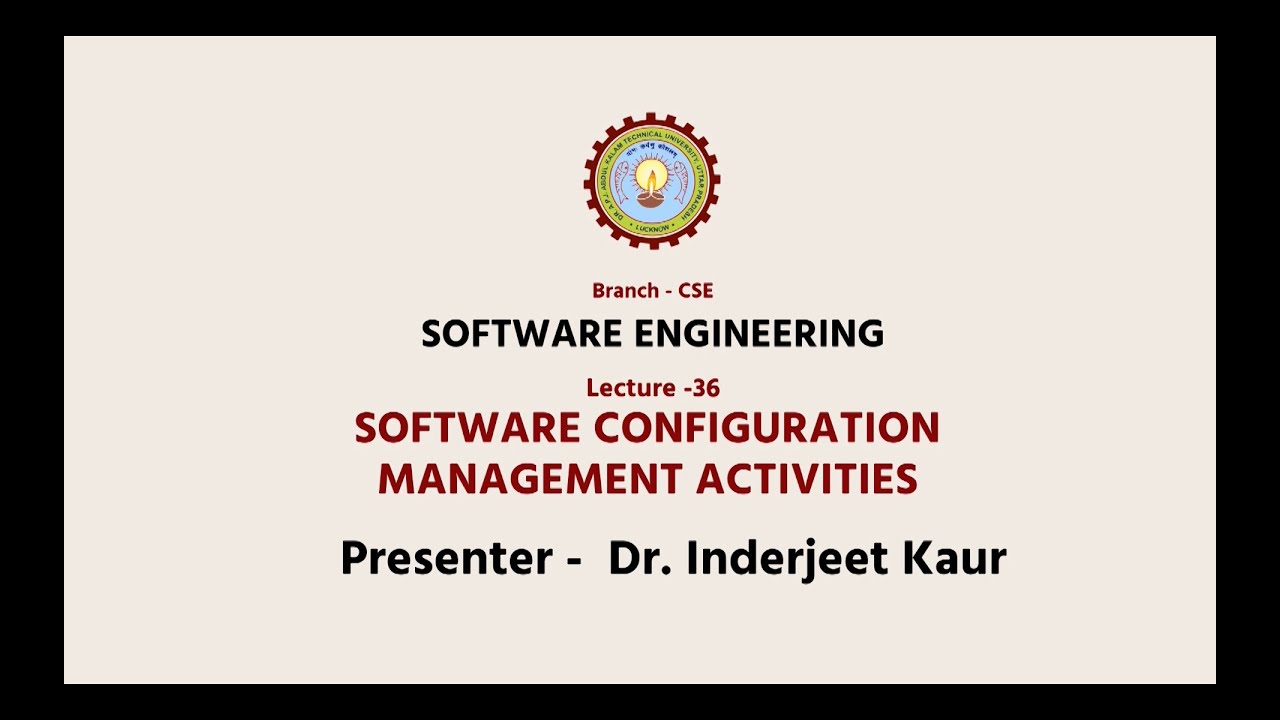 Software Engineering | Software Configuration Management Activities | AKTU Digital Education