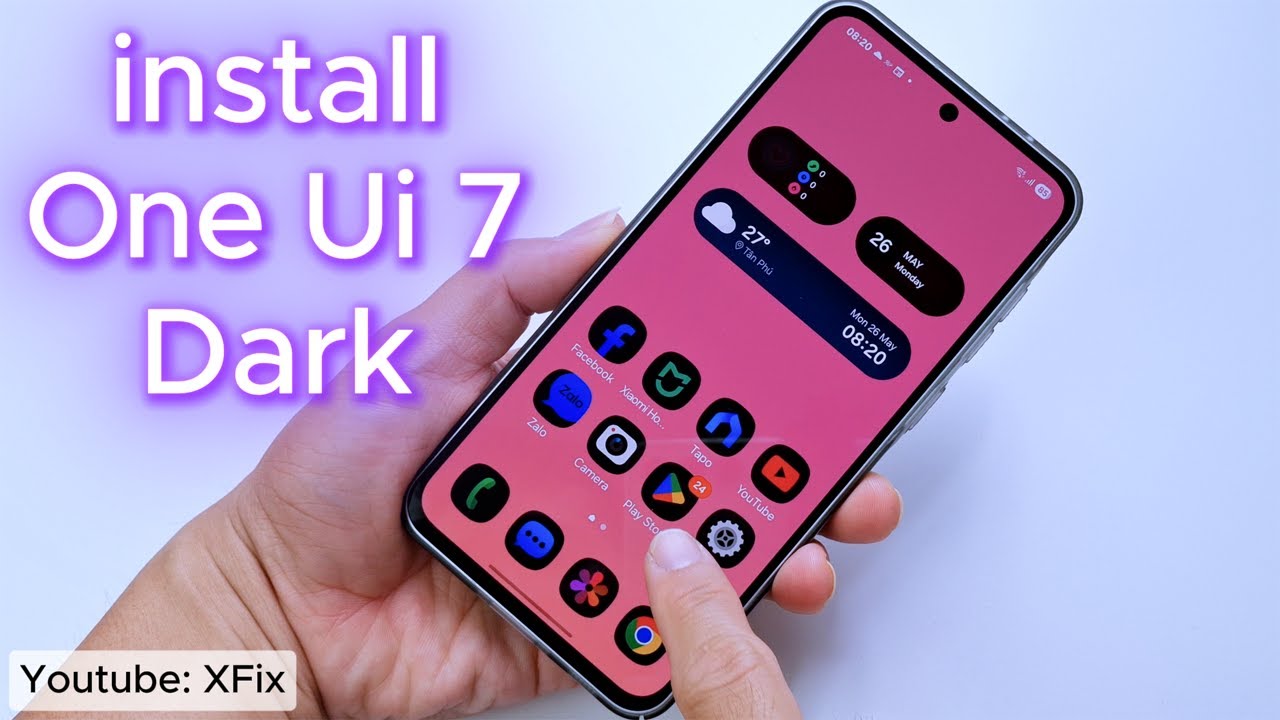 install One Ui 7 Dark iCon on Samsung