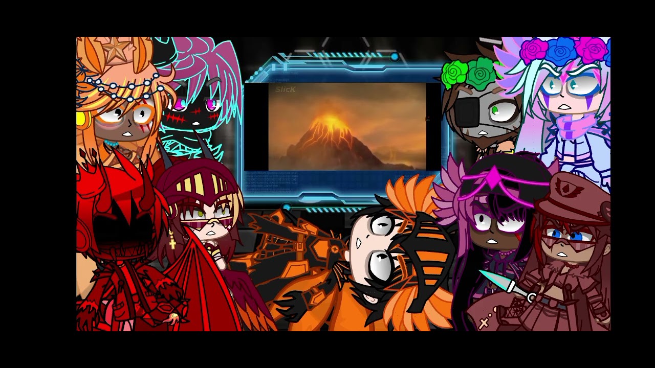 Kaijus and kaiju girls reacts to the ancient titan war