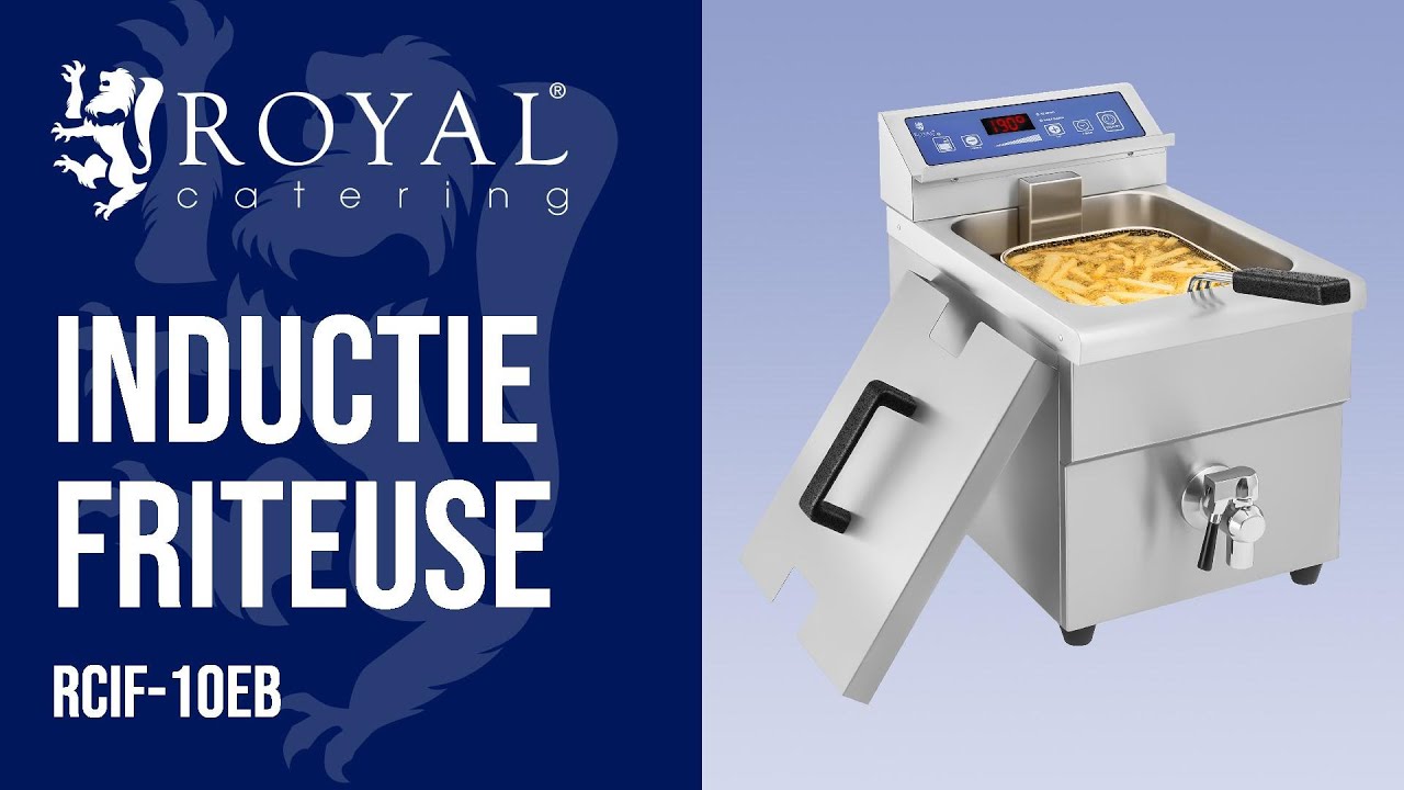 Inductie friteuse  Royal Catering RCIF-10EB | Productpresentatie 10010145