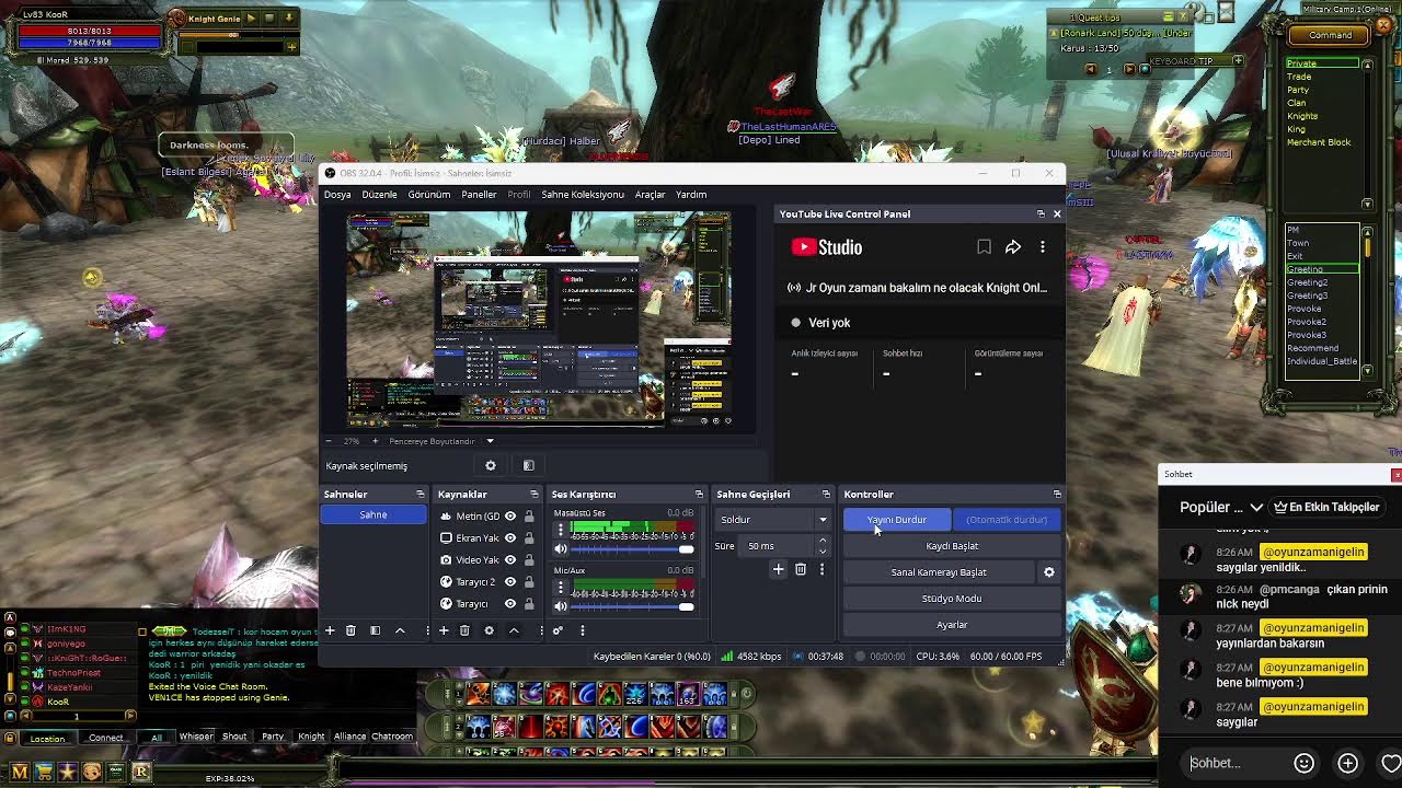 Jr Oyun zamanı bakalım ne olacak Knight Online  OREADS