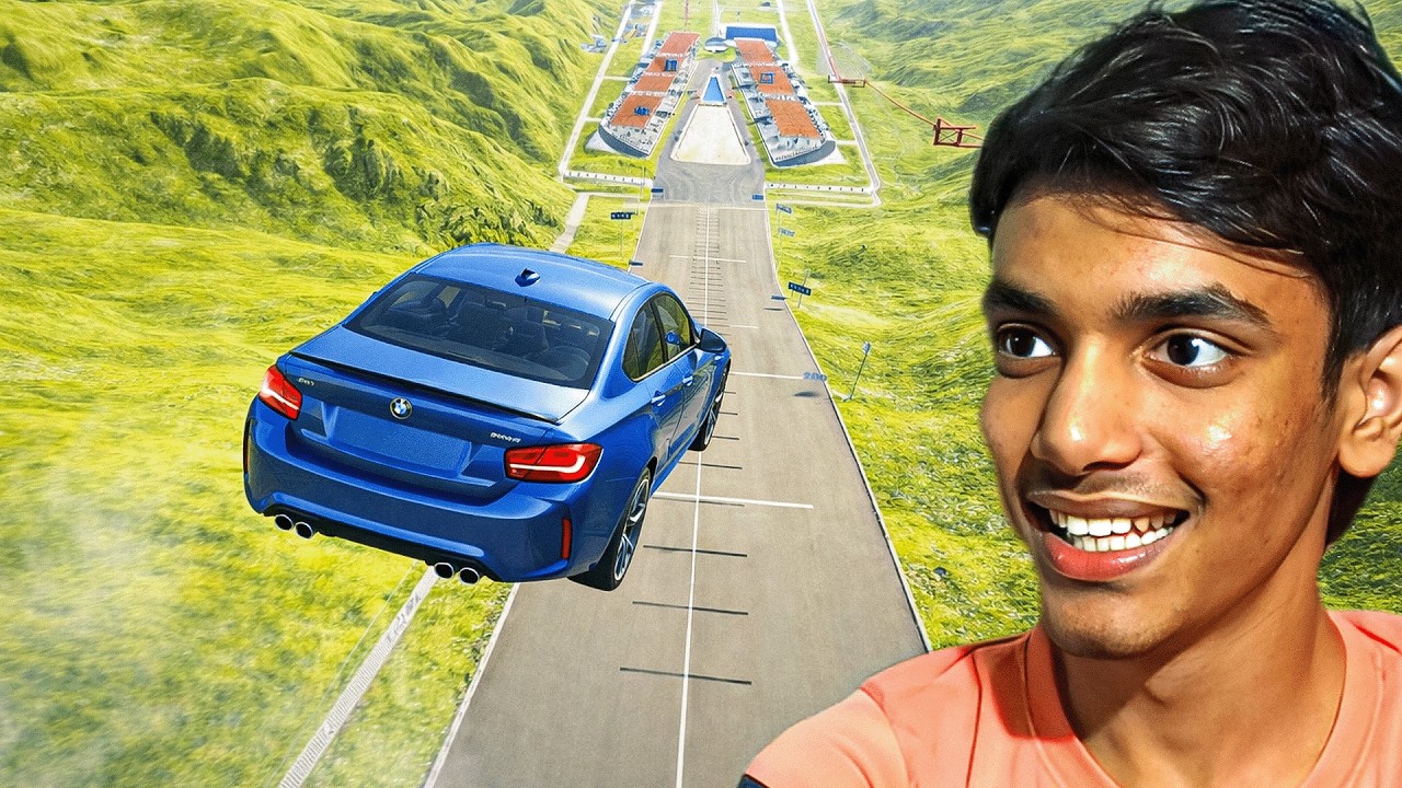 realistic car jump experiment | beamng drive