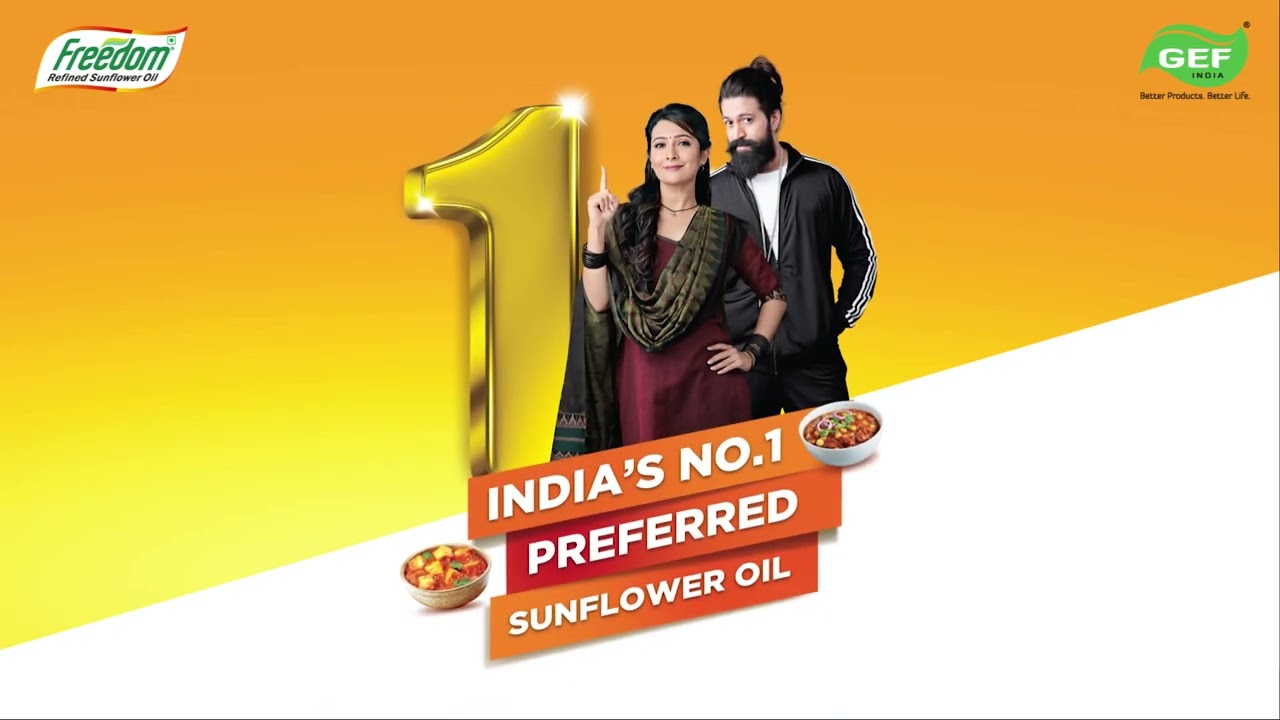 India&rsquo;s No.1 Choice | Freedom Refined Sunflower Oil
