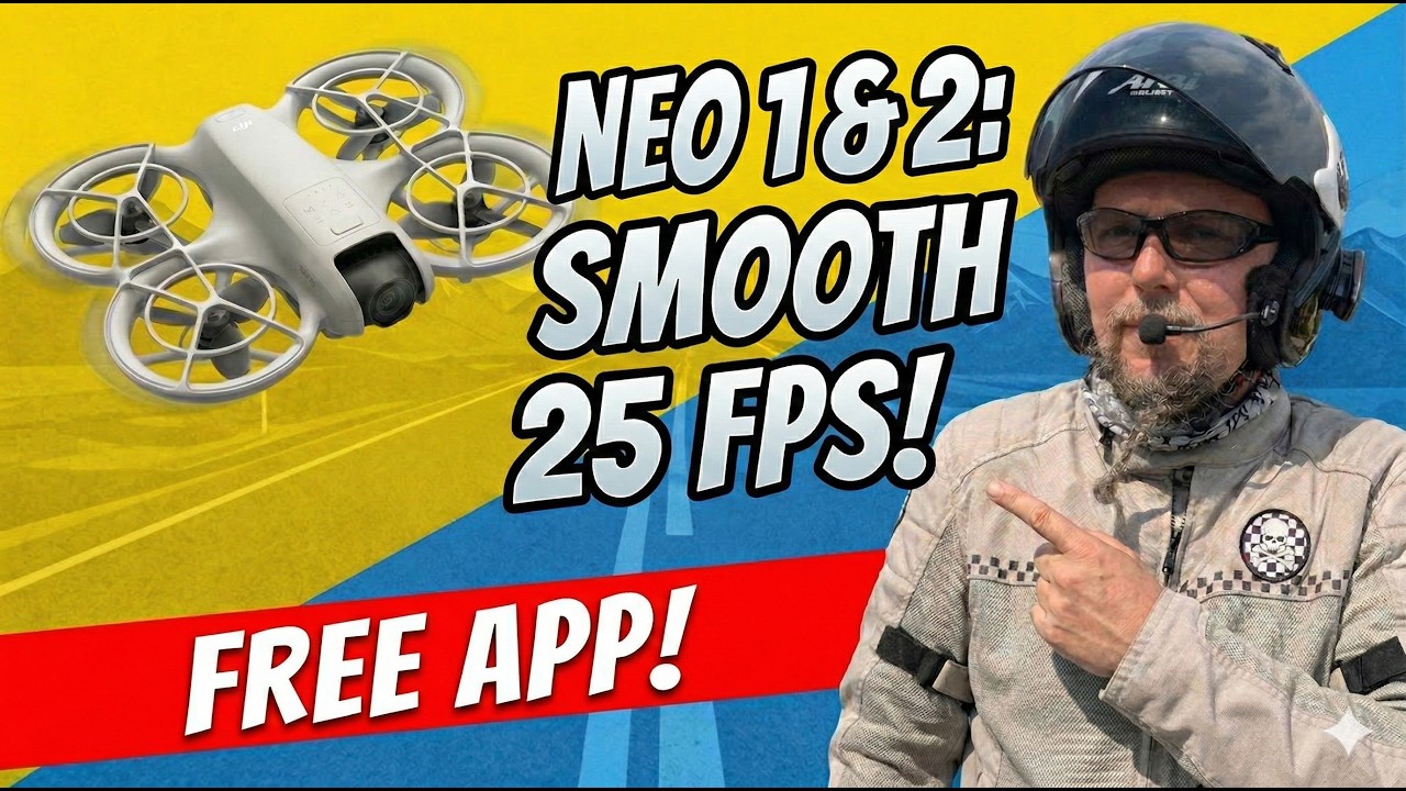 DJI NEO & NEO 2: How to Get Smooth 25 FPS Video! (No more stutter)
