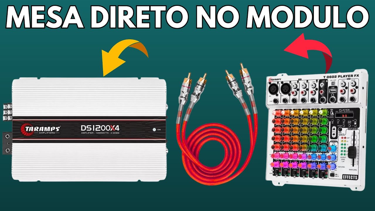 COMO LIGAR MESA DE SOM DIRETO NO AMPLIFICADOR- sem processador de audio #somautomotivo