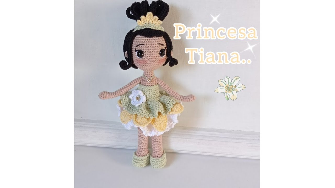 👑Princesa Tiana.. Amigurumi paso a paso.