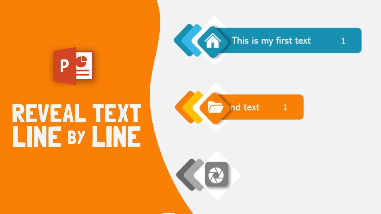 🔥 PowerPoint Animation | Making TEXT appear LINE BY LINE on click