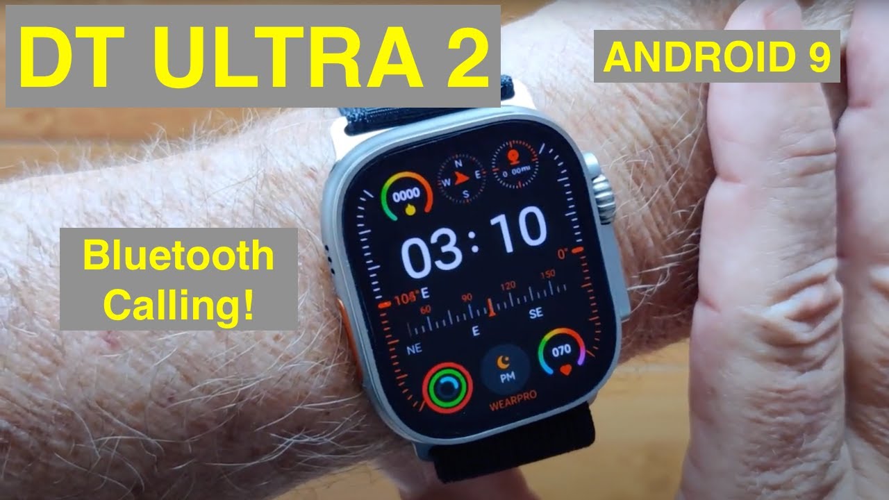 Смарт-часы DTNo.1 DT ULTRA 2 на Android 9.1 с 2,06-дюймовым AMOLED-экраном и поддержкой Bluetooth...
