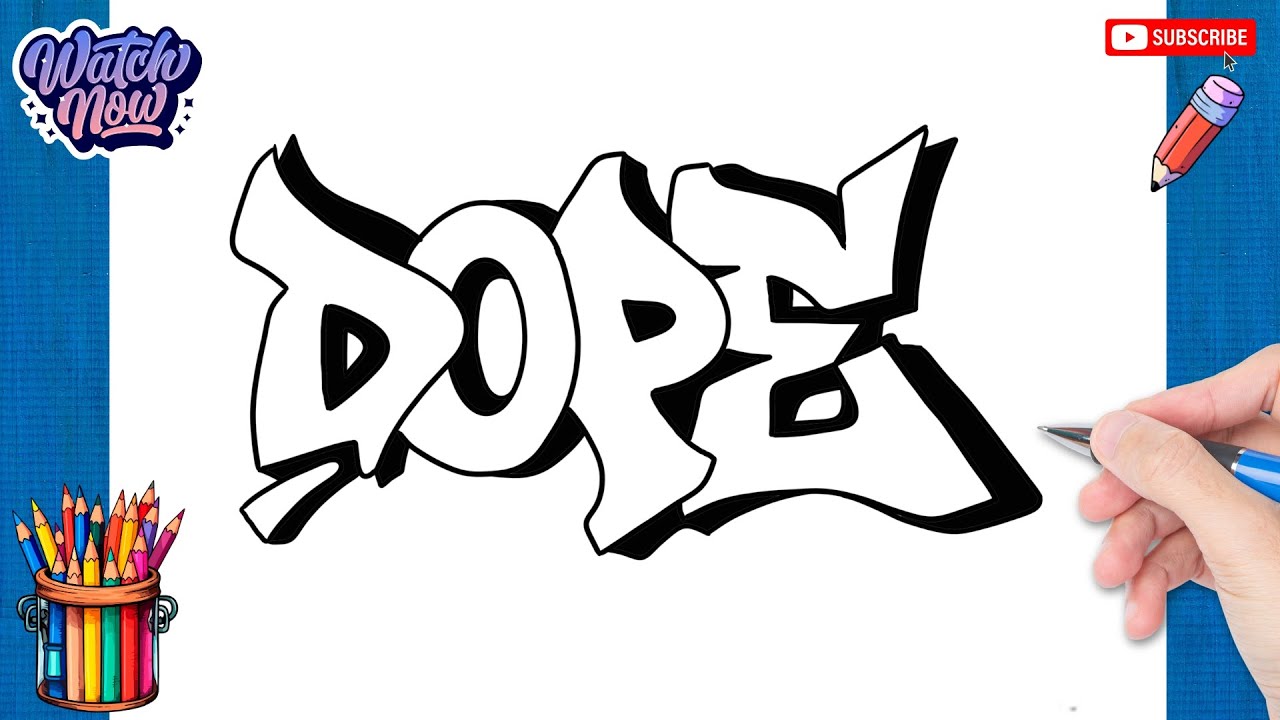 How to draw Graffiti Dope - Graffiti Drawing Ideas