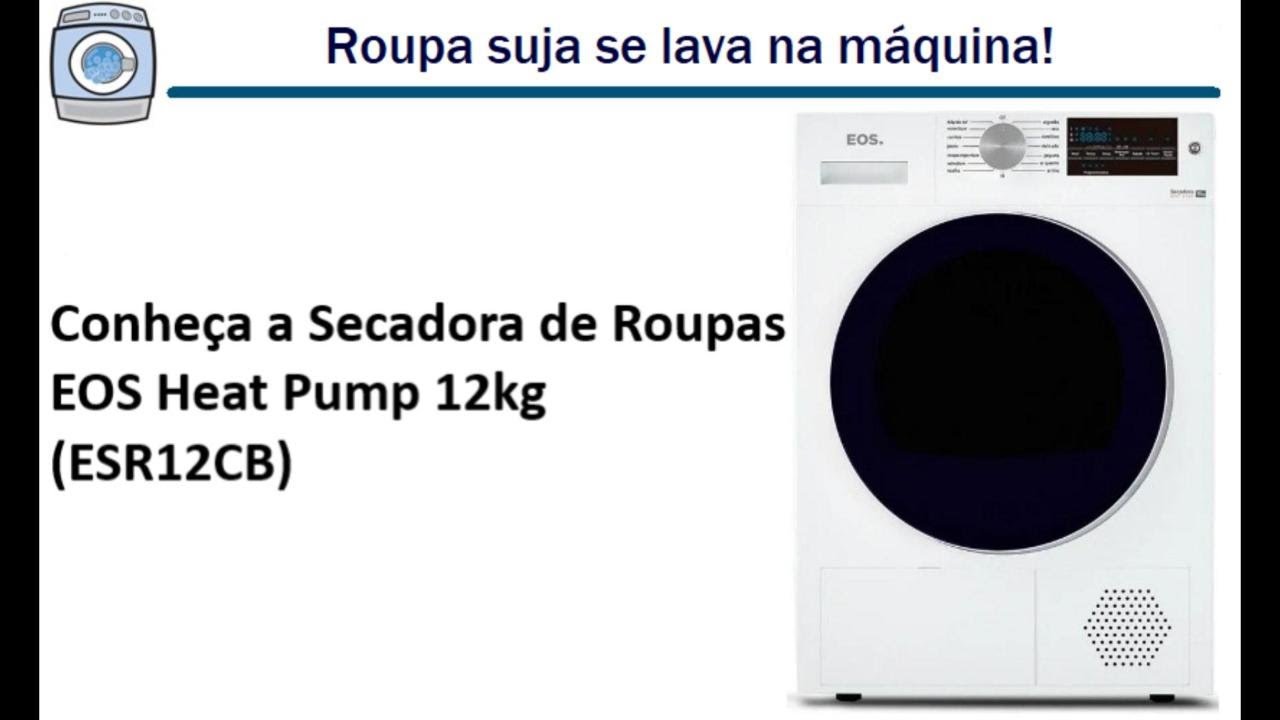 Conheça a Secadora de Roupas EOS Heat Pump 12kg (ESR12CB)