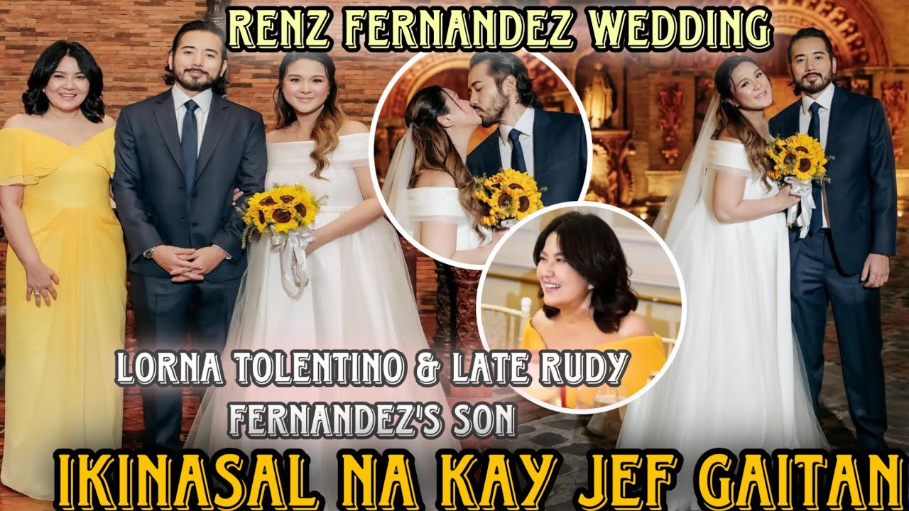 Renz Fernandez & Jef Gaitan Intimate Church Wedding | Proud Mom si Lorna Tolentino at excited sa apo