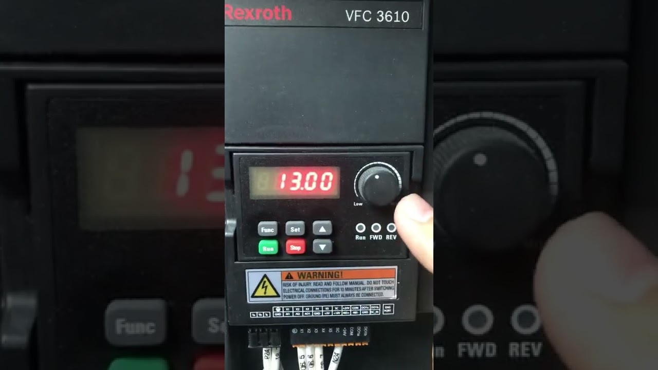 Biến tần Rexroth chạy 2 cấp tốc độ #inverter #automation #rexroth