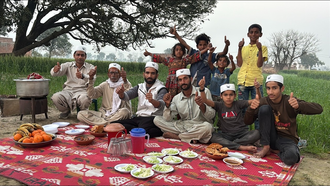 Ифтар в деревне в Рамадан 2026 | Рецепт куриного бирьяни | Видеоблог о деревенской кухне