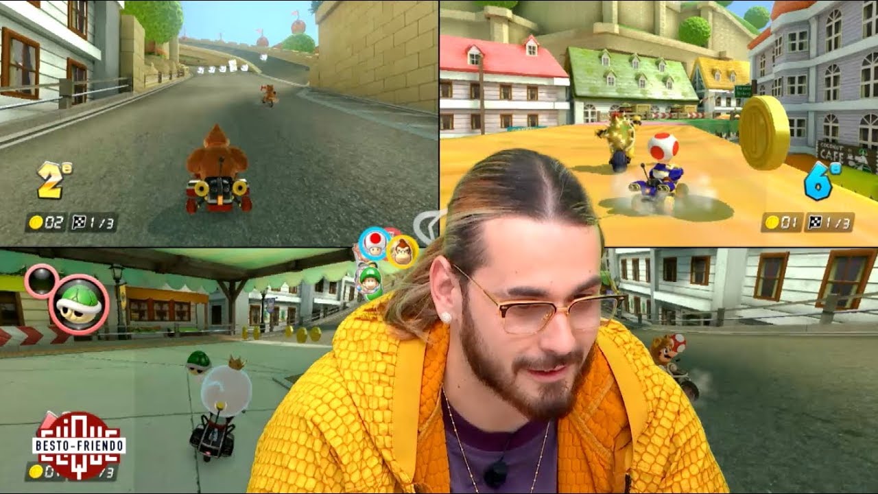 Besto Friendo : SCH joue à Mario Kart contre Mouloud Achour - CLIQUE TV