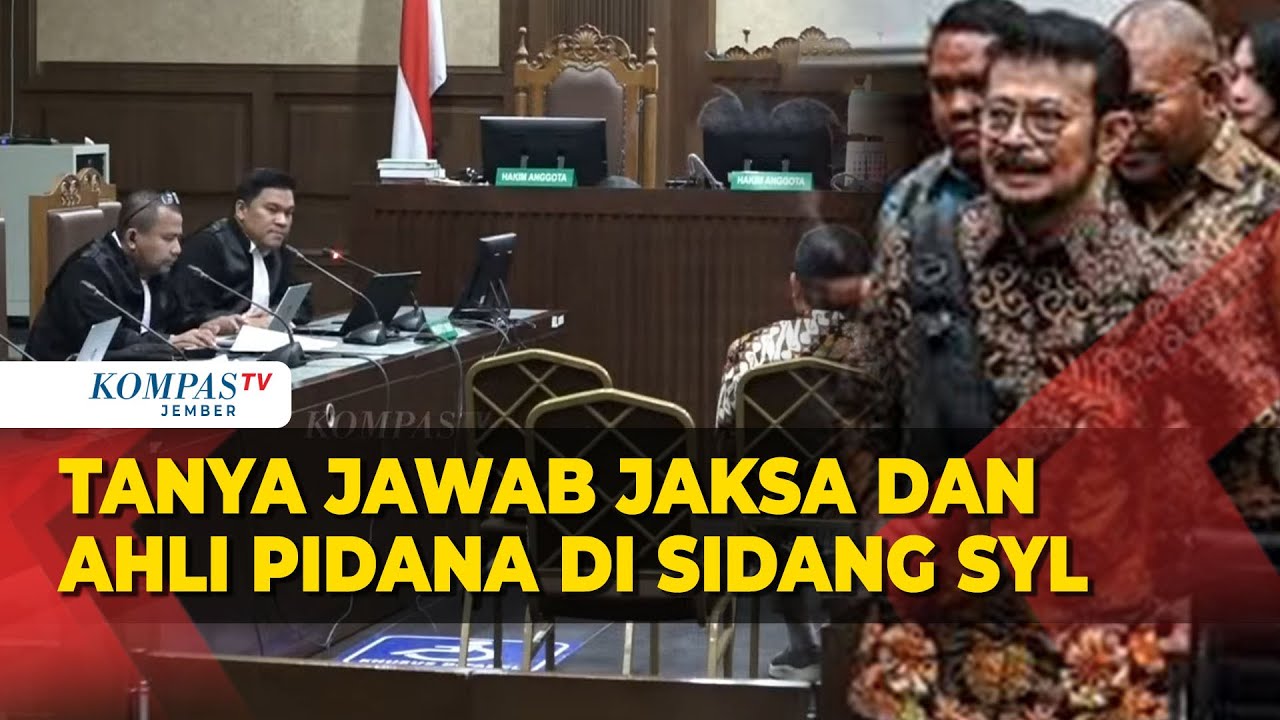 [FULL] Tanya Jawab Jaksa dan Ahli Hukum Pidana di Sidang Lanjutan Kasus Korupsi Eks Mentan SYL
