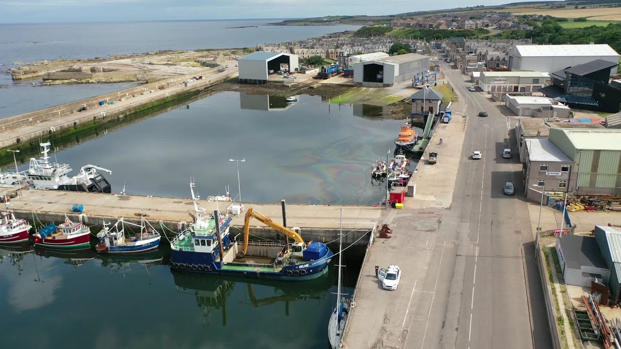 Buckie Harbour, Moray, Scotland.