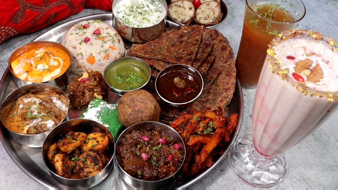Navratri Thali | नवरात्रि थाली | Navratri Vrat Recipes | Navratri Vrat Ki Thali |  Vrat Ka Khana