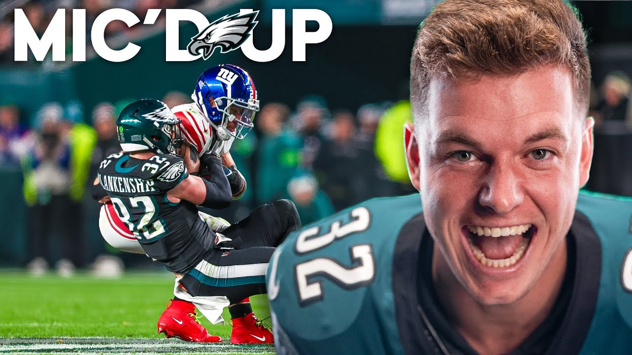 Reed Blankenship MIC&rsquo;D UP in Eagles Victory vs. Giants!