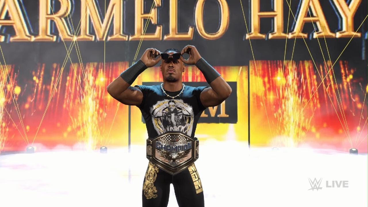 WWE 2K25-Carmelo Hayes Vs The Miz