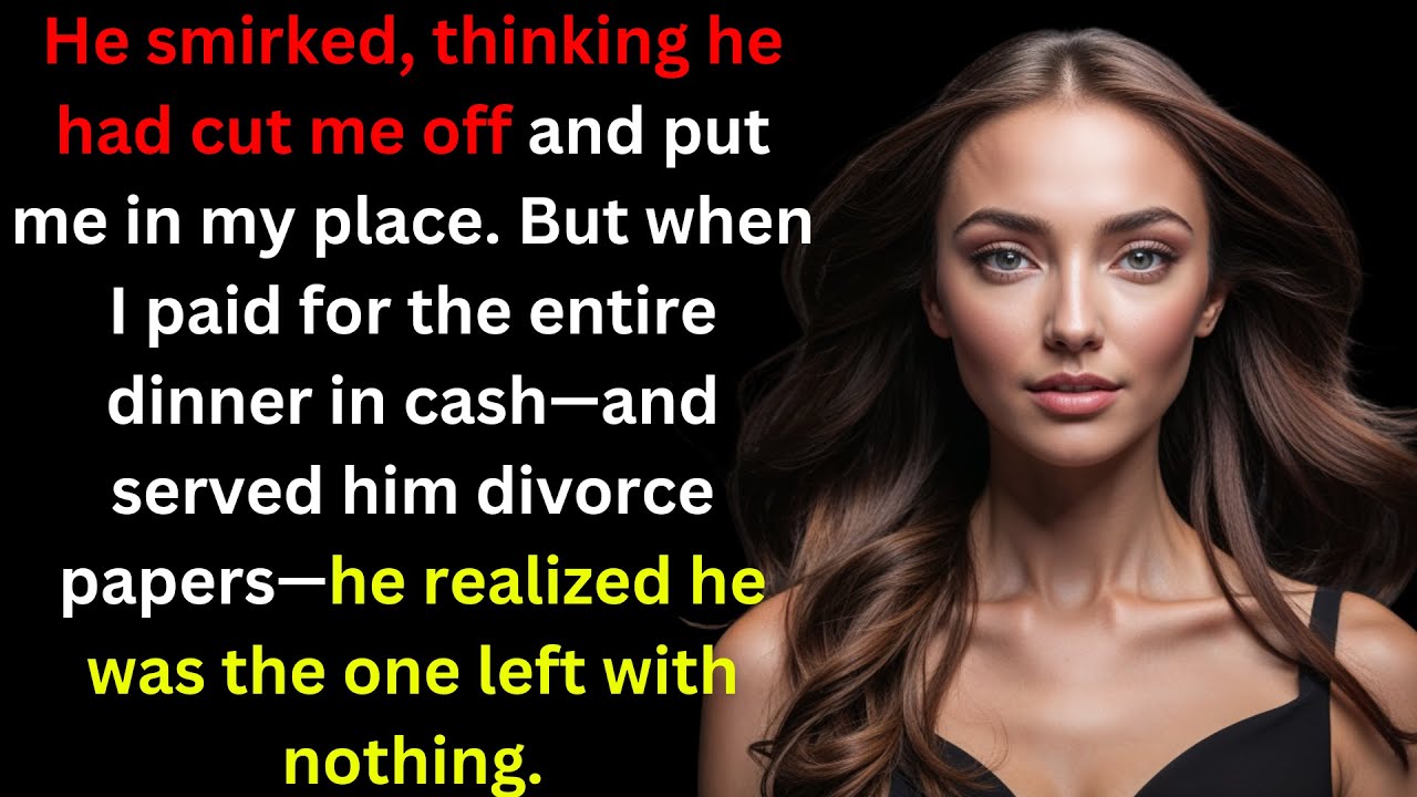 AT THE FAMILY DINNER, MY HUSBAND CANCELLED MY CREDIT CARDS WHEN I REFUSED TO GIVE UP MY...