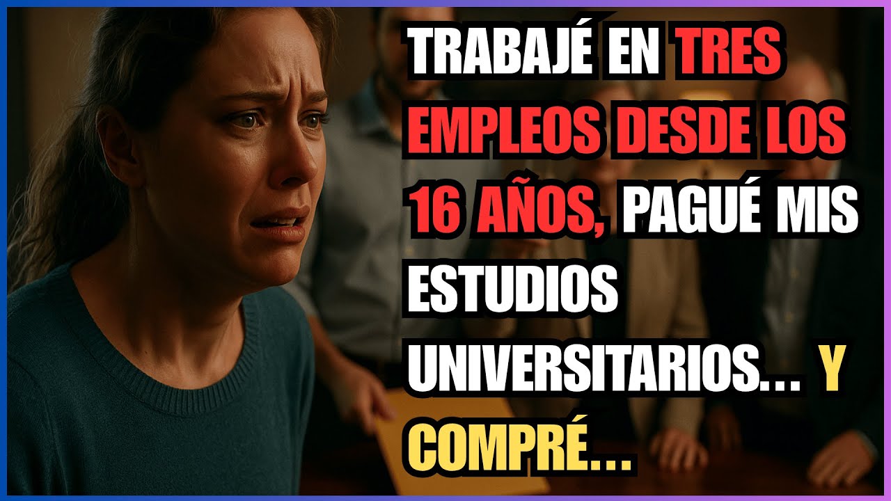 Trabaj&eacute; en tres empleos desde los 16 a&ntilde;os, pagu&eacute; mis estudios universitarios... y compr&eacute;...