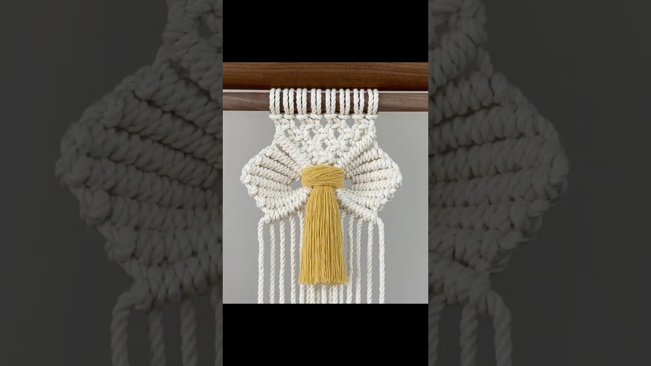 TUTORIAL Macrame pattern series 4 Ribbon pattern🌱🌱 #shorts